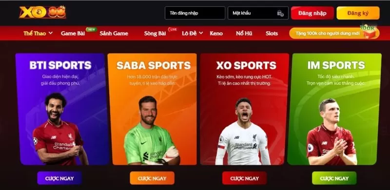 C&aacute; cược thể thao l&agrave; sản phẩm hot nhất tại XO88