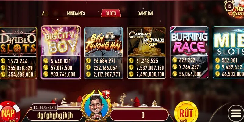 Một số tr&ograve; chơi hot nhất tại sảnh game slot